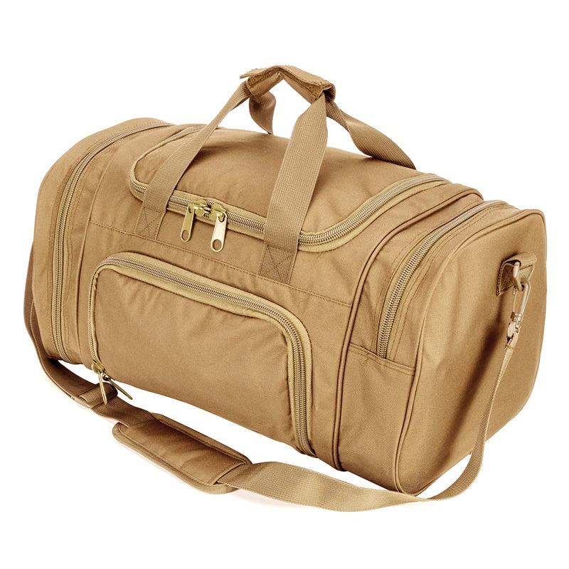 Military Tactical Travel Bag with Shoes Compartment