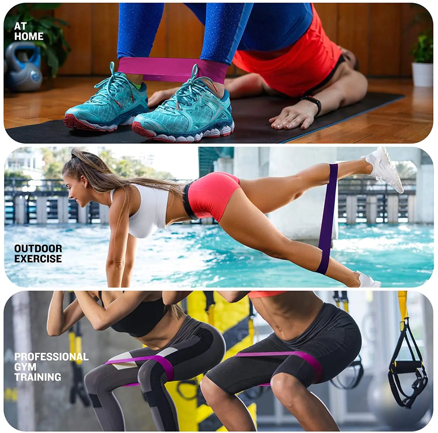 5pcs Fitness Resistance Bands Set
