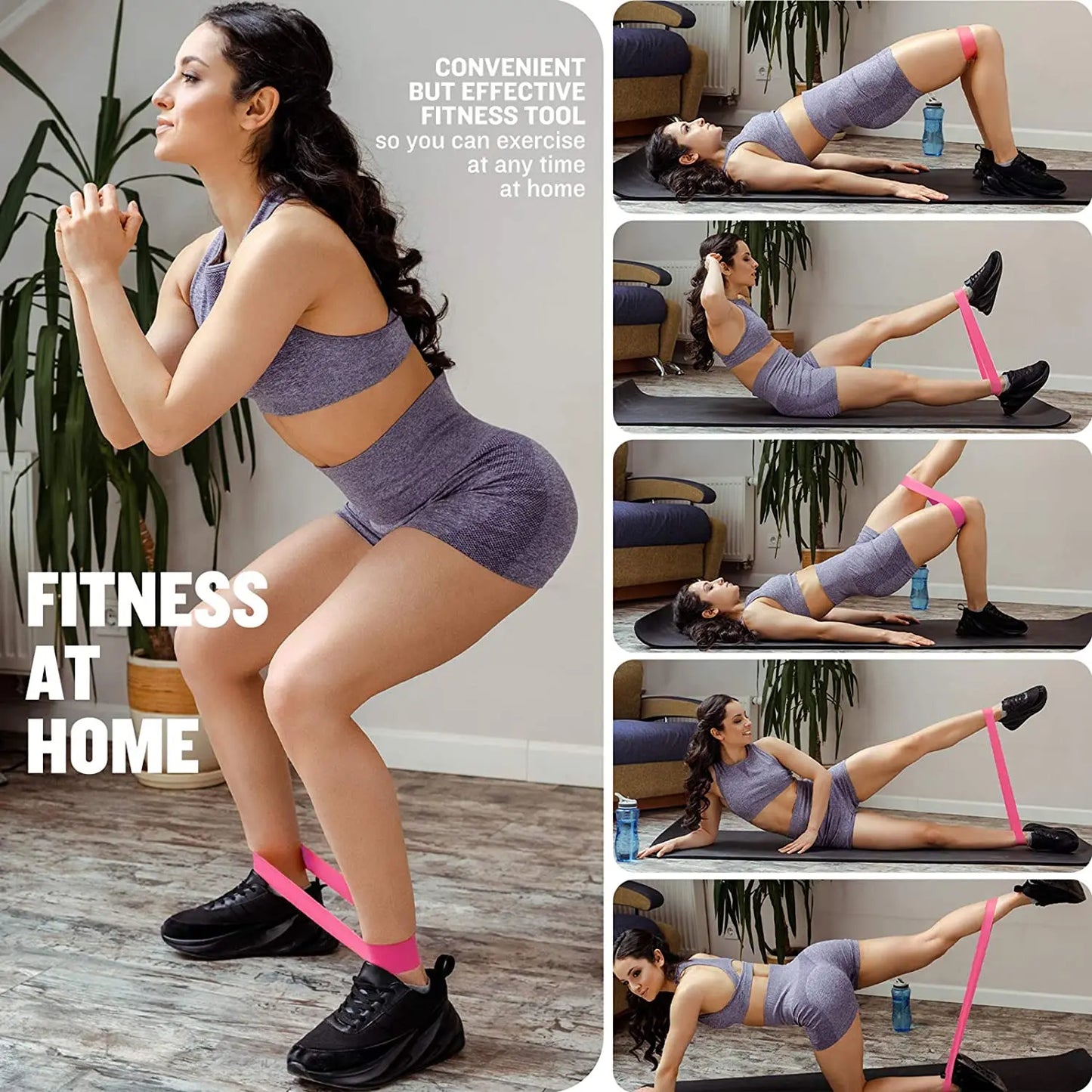 5pcs Fitness Resistance Bands Set