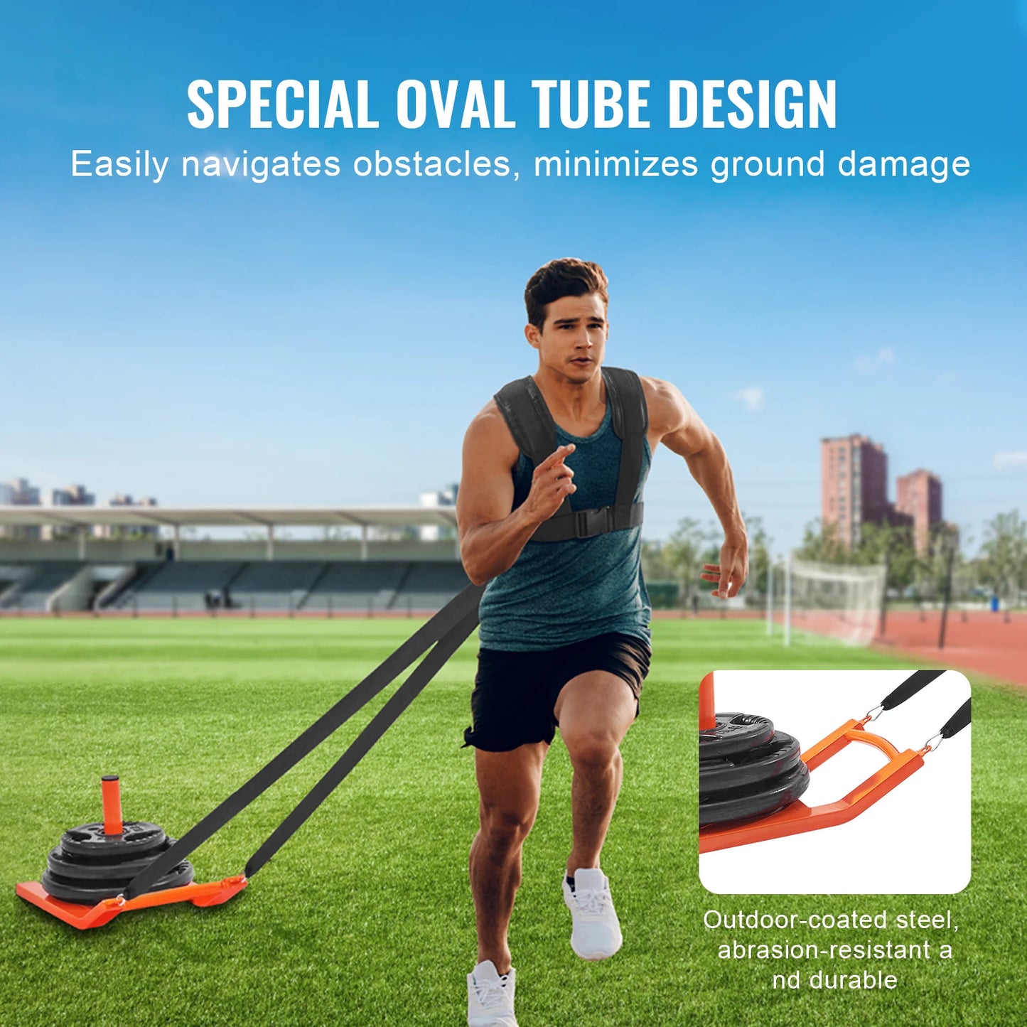 Steel Power Sled Workout Equipment