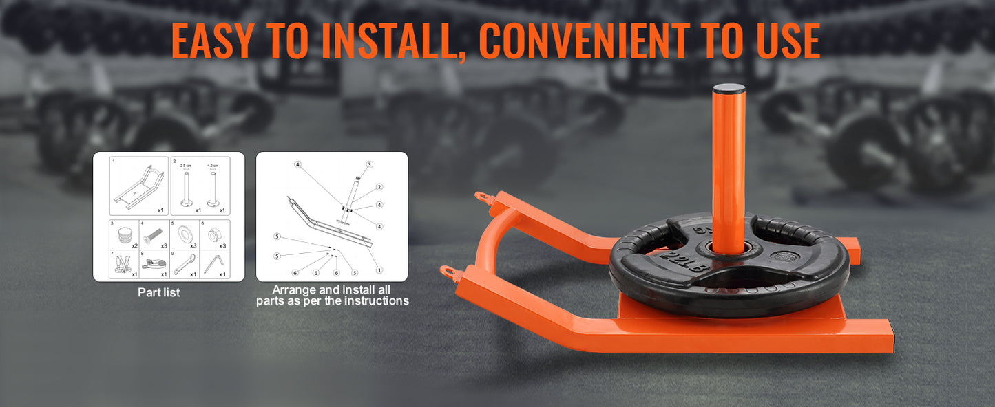 Steel Power Sled Workout Equipment