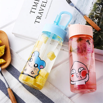 Cute Cartoon Glass Water Bottle for Children