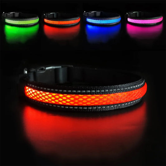 Reflective Flashing Glow Collar for Dogs