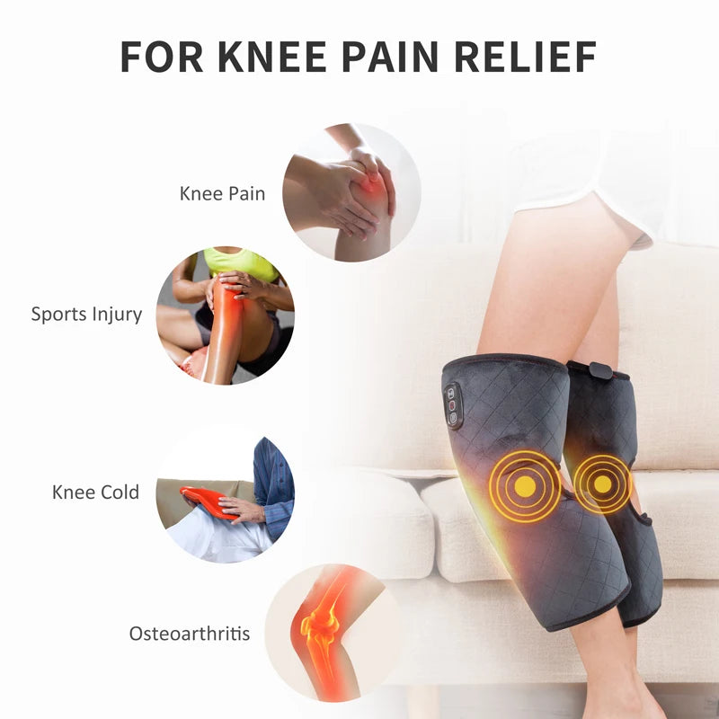 Heated Knee Brace with Vibration Massager