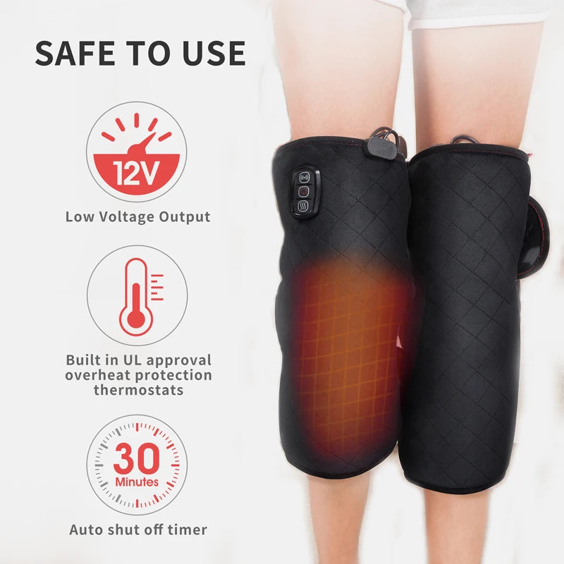 Heated Knee Brace with Vibration Massager