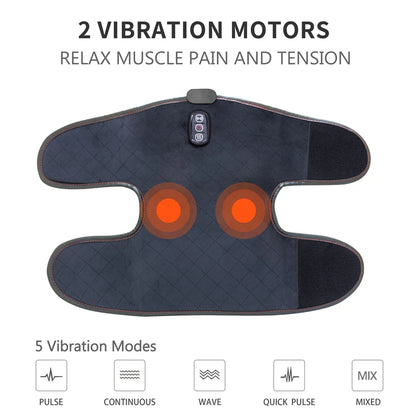 Heated Knee Brace with Vibration Massager