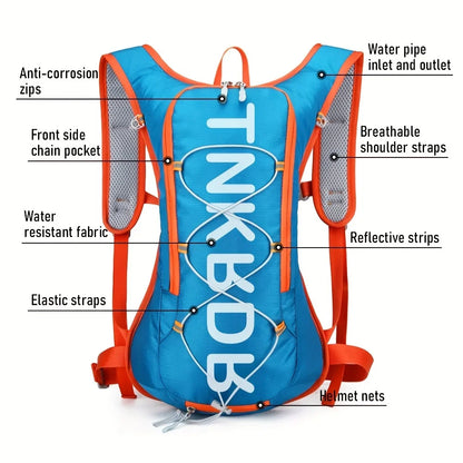 Sports backpack with water bag