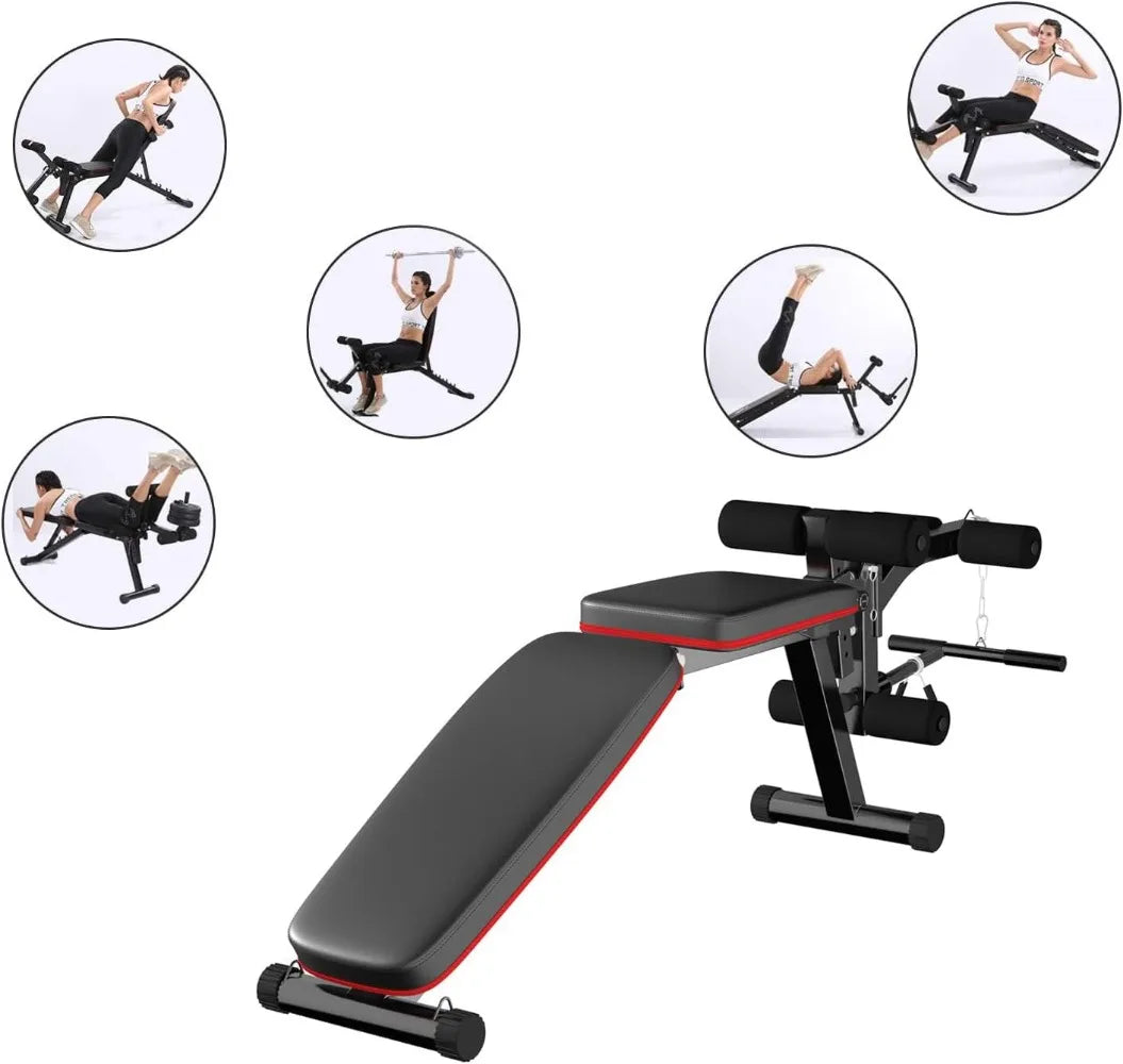 Adjustable Workout Bench with Leg Extension