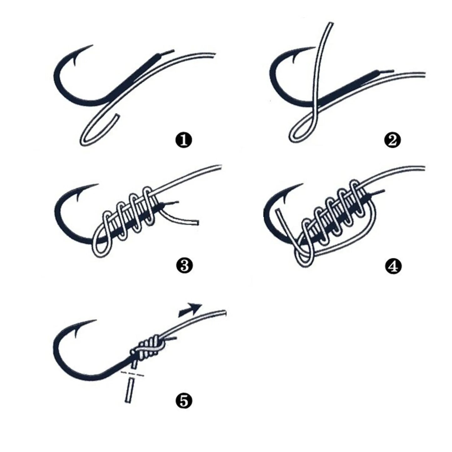 10 styles 100 PCS Fishing Hooks