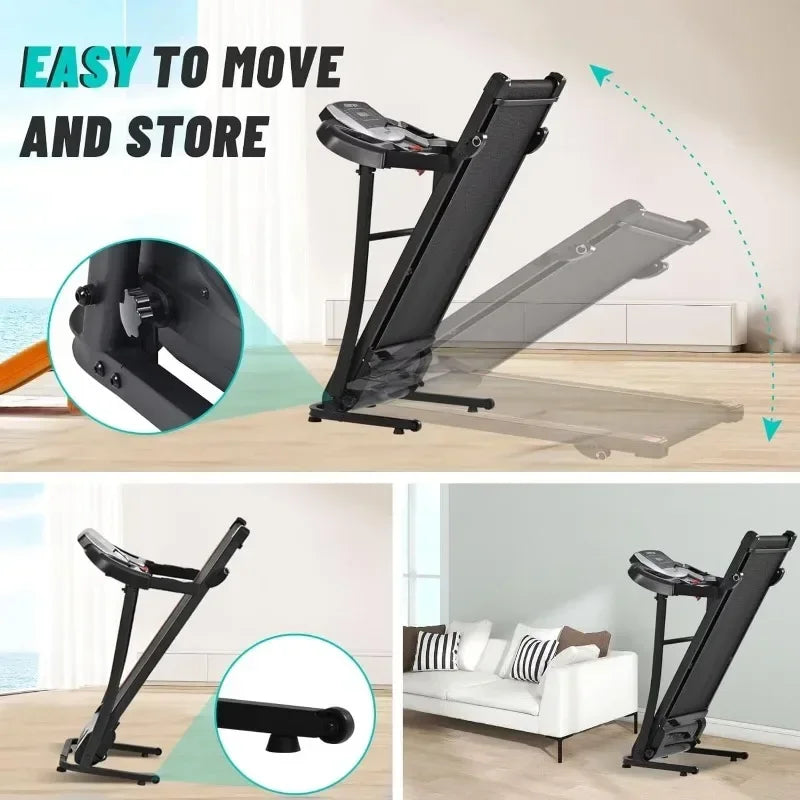 Electric Folding Treadmill with Speakers