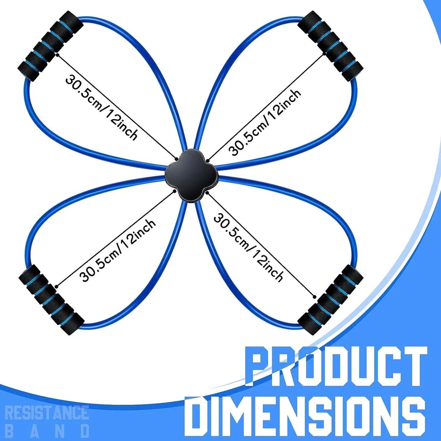 Resistance Band Cross Loop with Comfort Grips