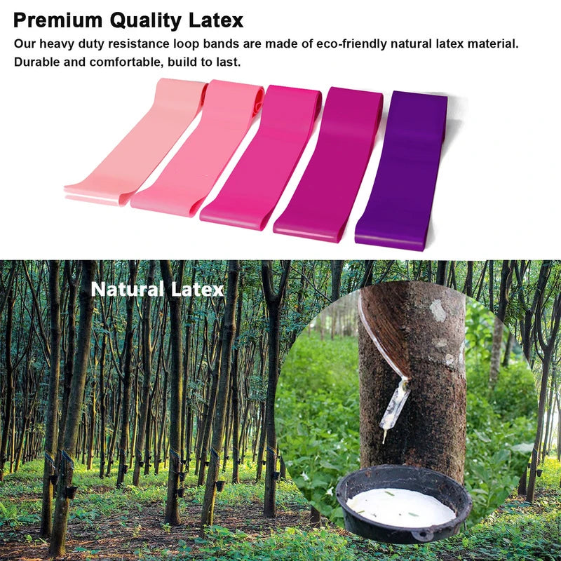 5pcs Fitness Resistance Bands Set
