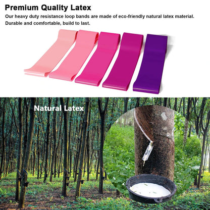 5pcs Fitness Resistance Bands Set