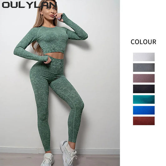 Gym Leggings Sets, Long Sleeve Suit