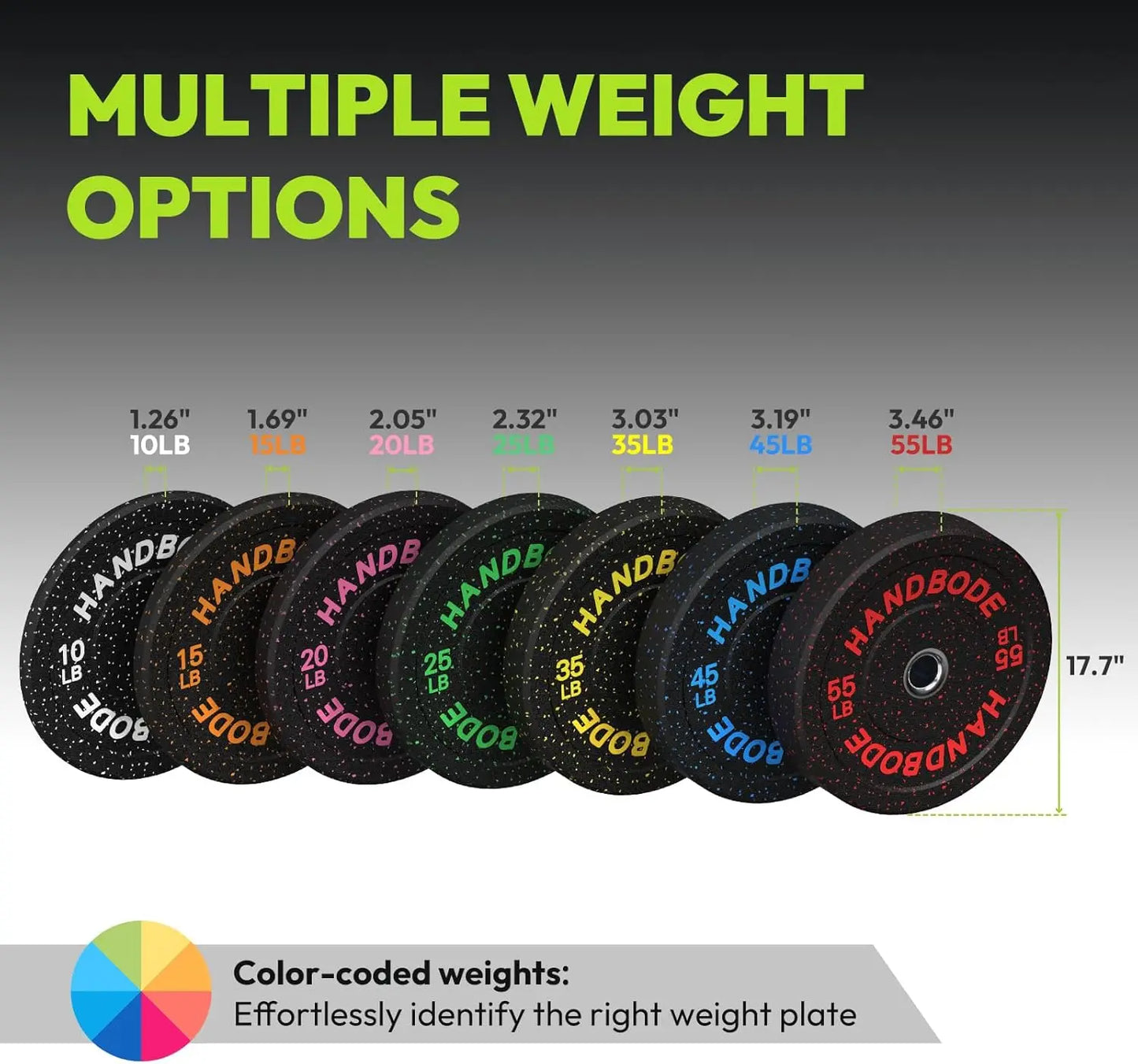 High Bounce Bumper Weight Plate