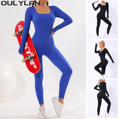 Women One Piece Workout Jumpsuit