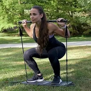 All in One Gym - Resistance Band Bar and Base