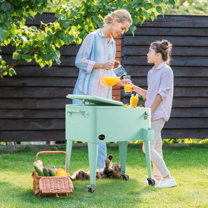 Portable Patio Cooler on Wheels