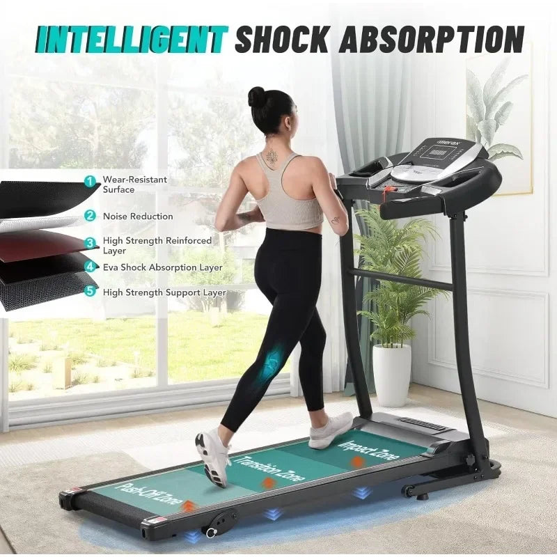 Electric Folding Treadmill with Speakers