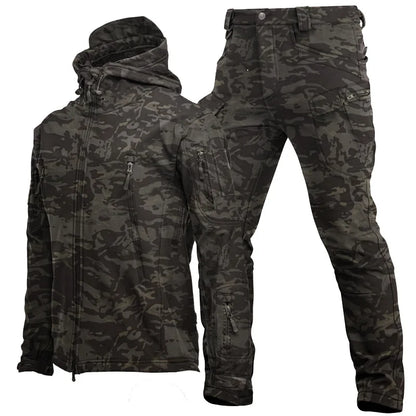 Outdoor Tactical Fleece Jacket Set