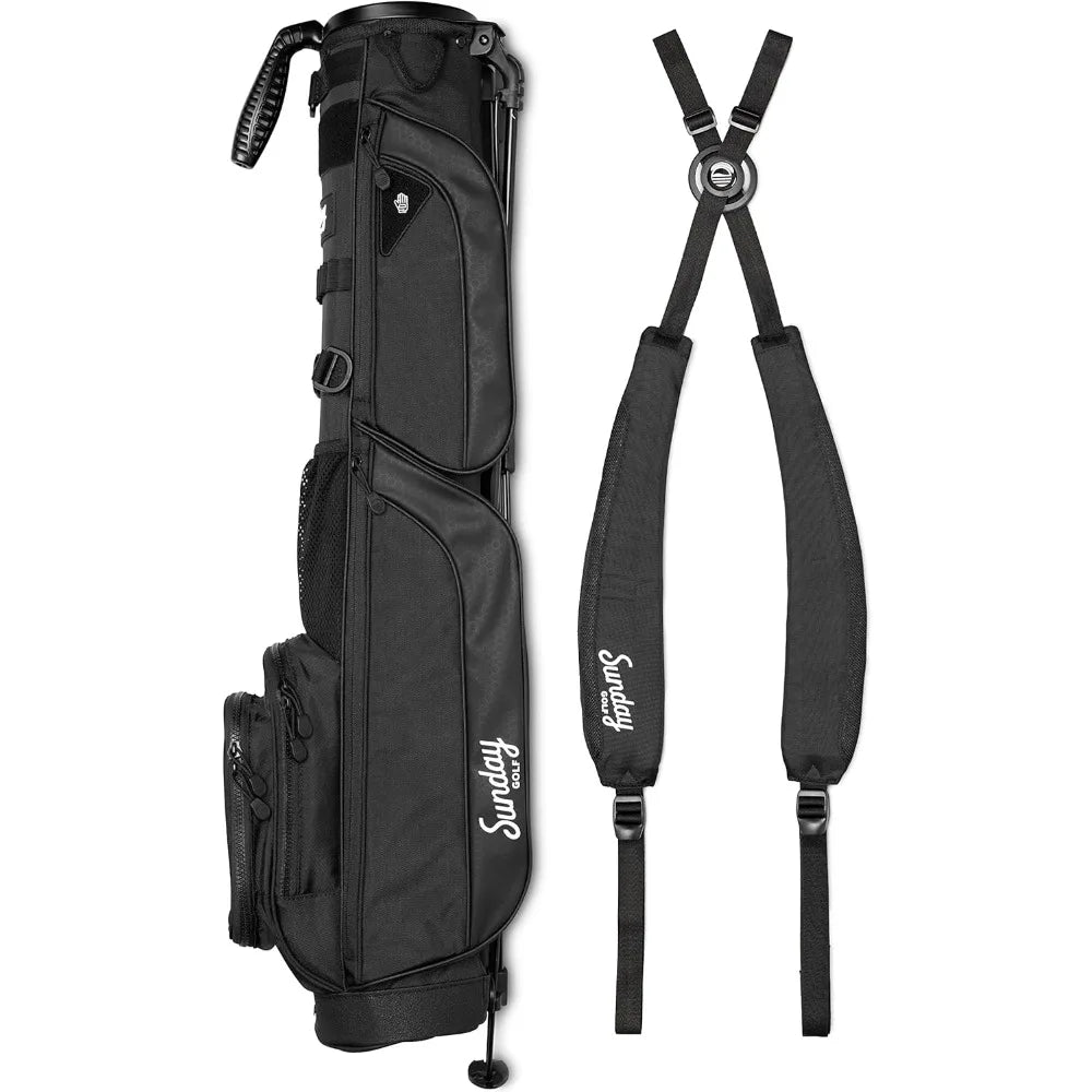 Lightweight Sunday Golf Bag with Strap and Stand