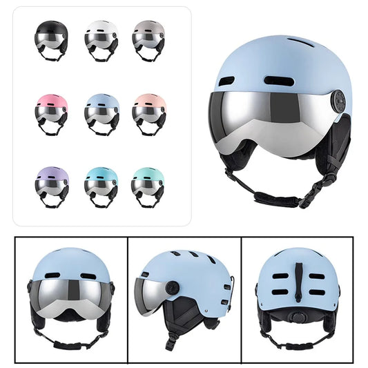 Skiing Helmet With Goggles