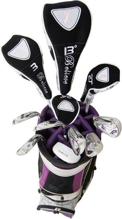 Purple Left Handed Golf Set