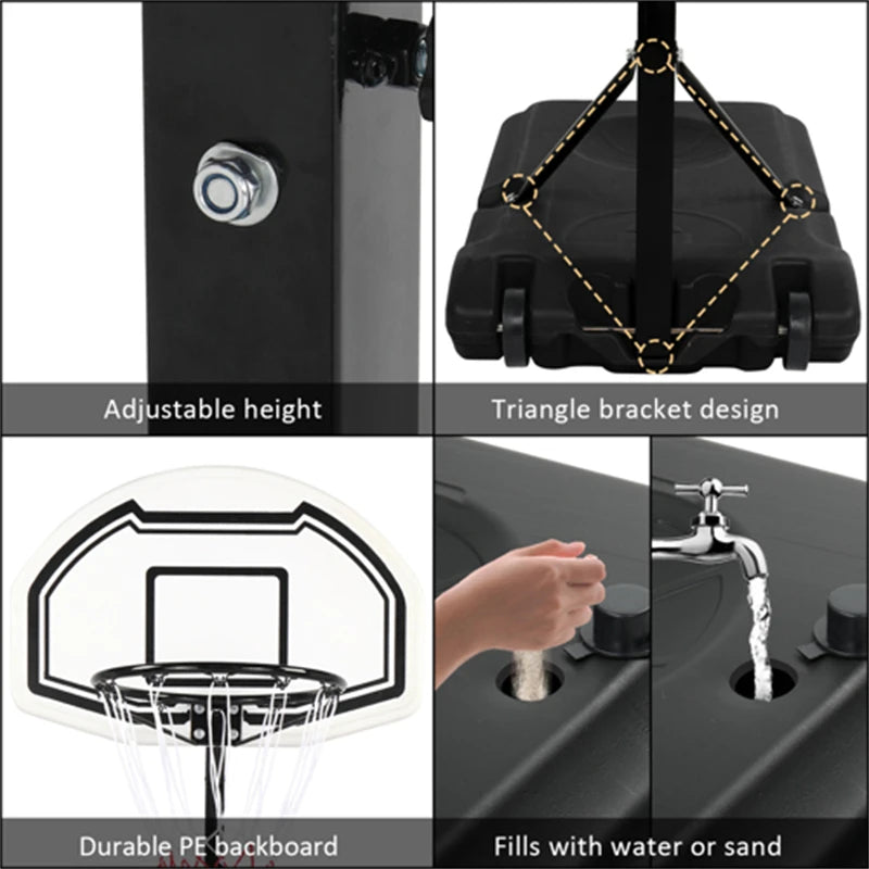 Portable Swim Pool Basketball Hoop