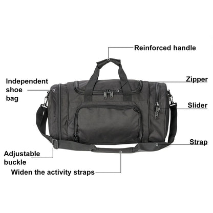 Military Tactical Travel Bag with Shoes Compartment