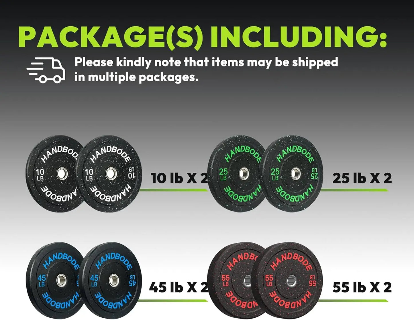 High Bounce Bumper Weight Plate