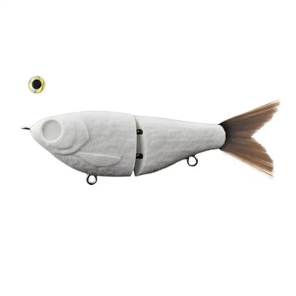 12cm  Unpainted - DIY Pike Fishing Lures Rattles Glide Bait