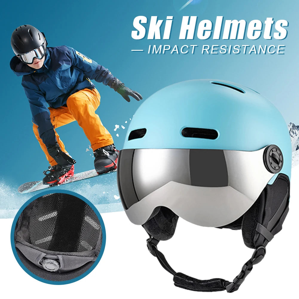 Skiing Helmet With Goggles