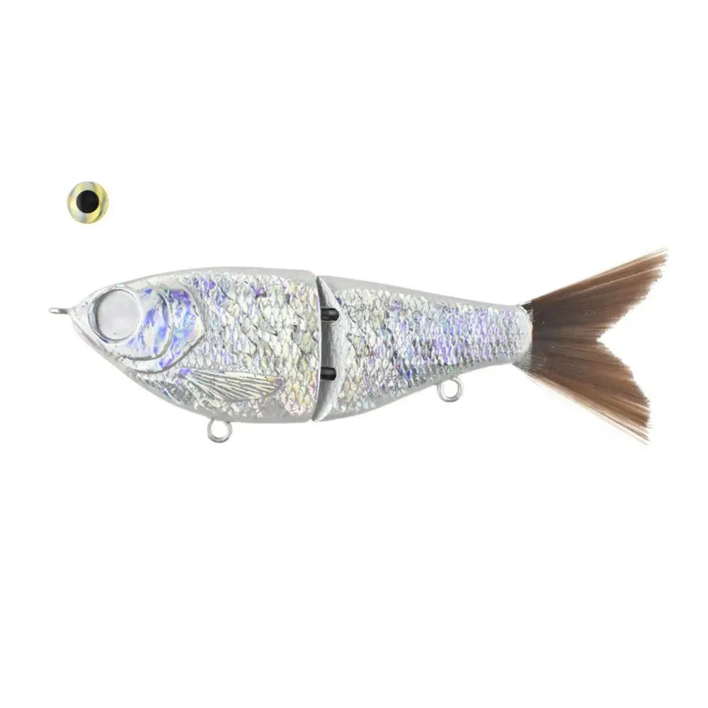 12cm  Unpainted - DIY Pike Fishing Lures Rattles Glide Bait