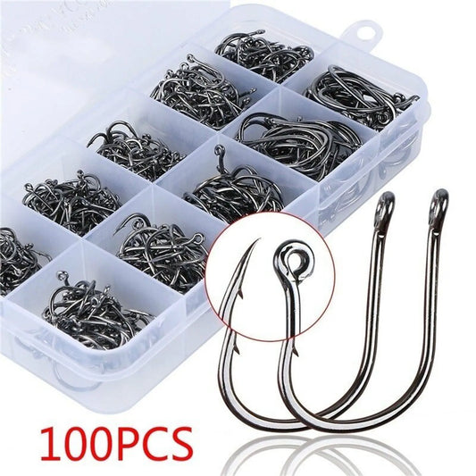 10 styles 100 PCS Fishing Hooks