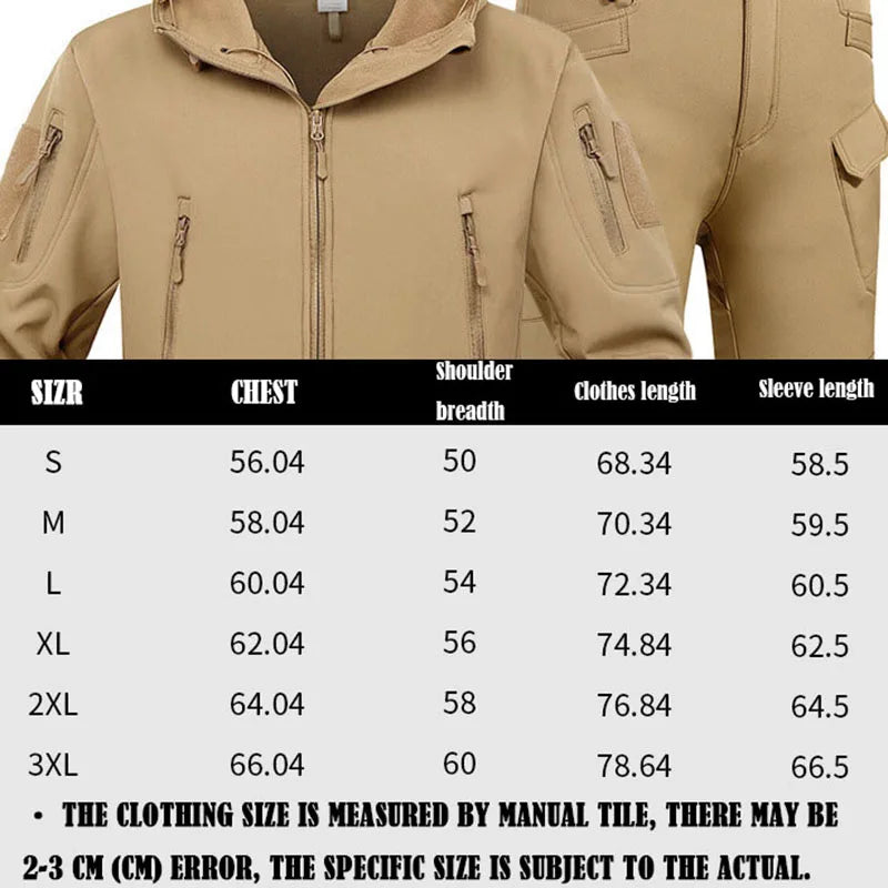 Waterproof Autumn Tactical Jacket Set