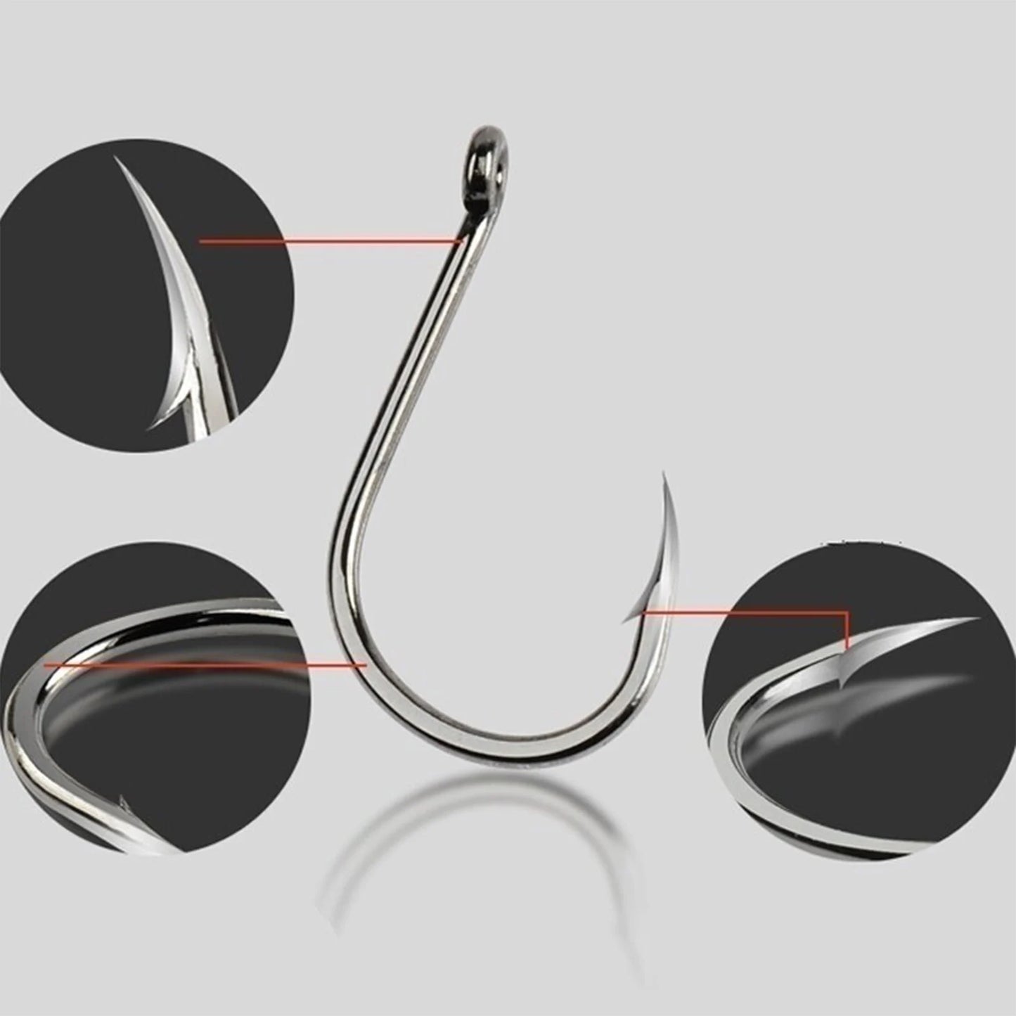 10 styles 100 PCS Fishing Hooks