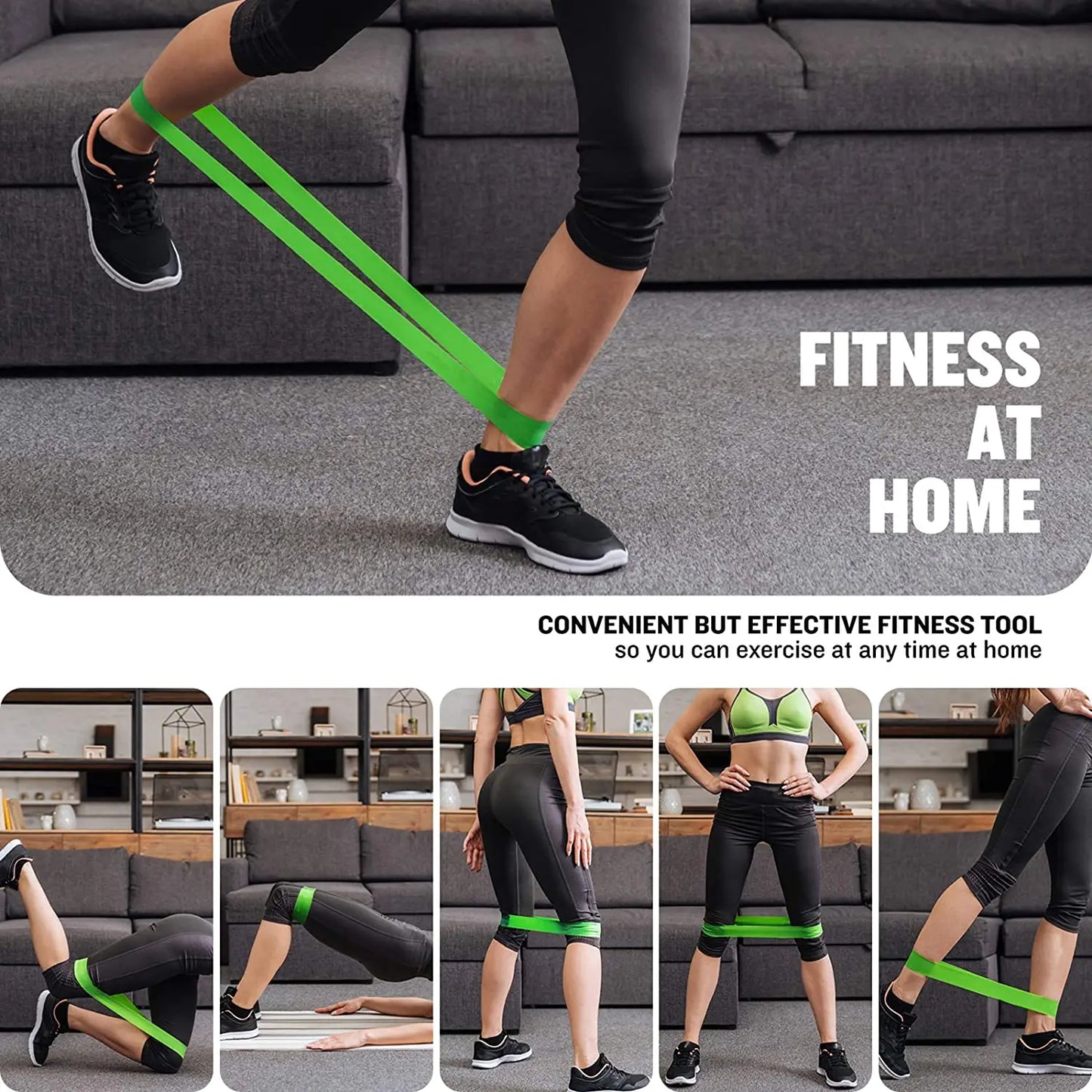 5pcs Fitness Resistance Bands Set