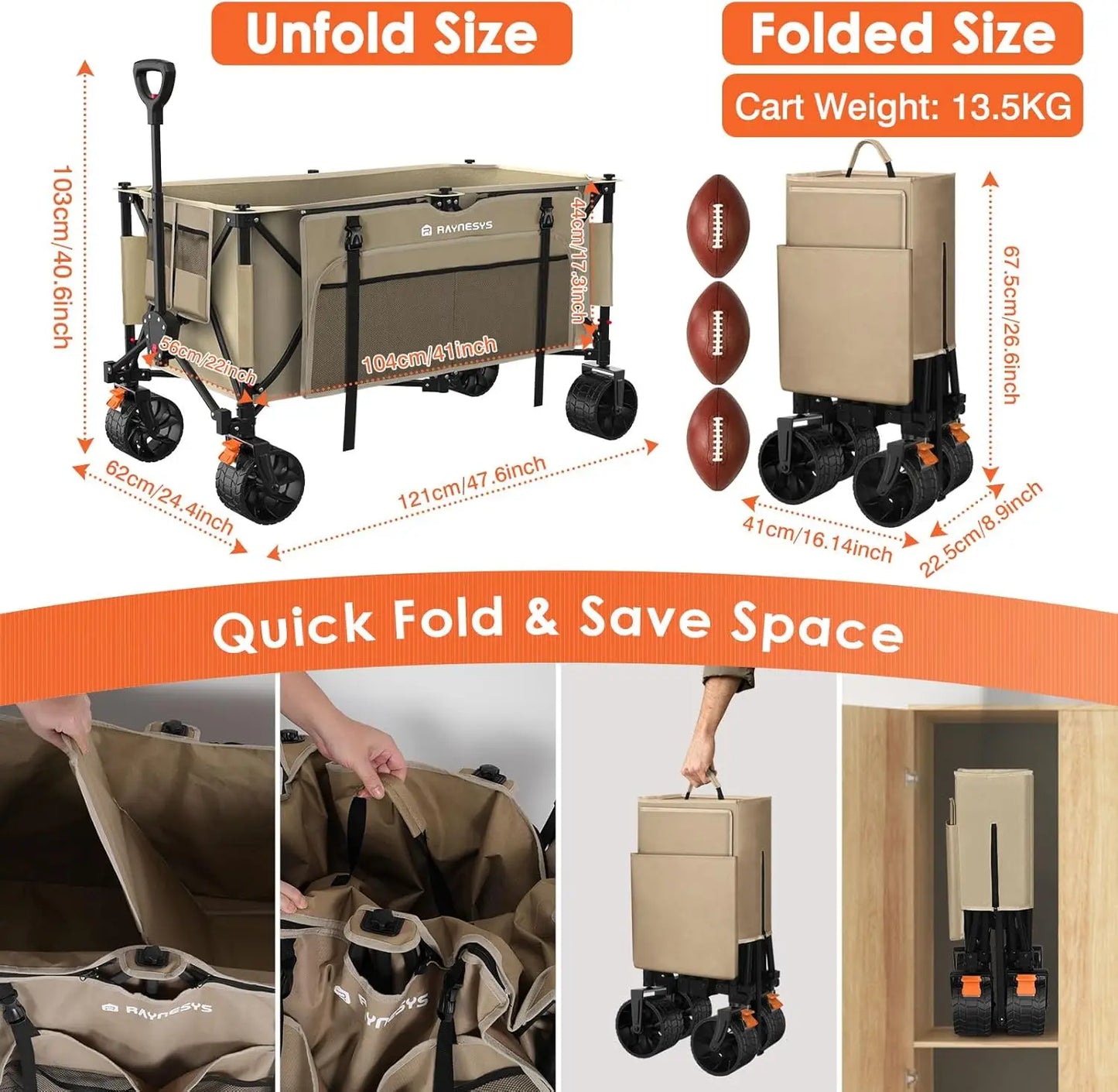 Heavy Duty Folding Wagon