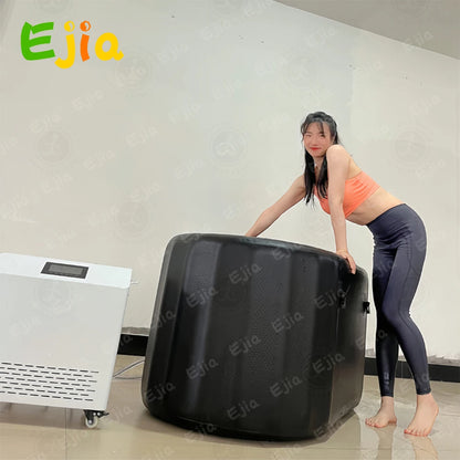 Inflatable Insulated Ice Bath Tub/Durable Freestanding Soaking Tub/Portable Cold Plunge Spa Tubs Recovery Pod For  Athletes