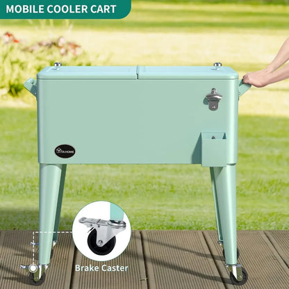 Portable Patio Cooler on Wheels