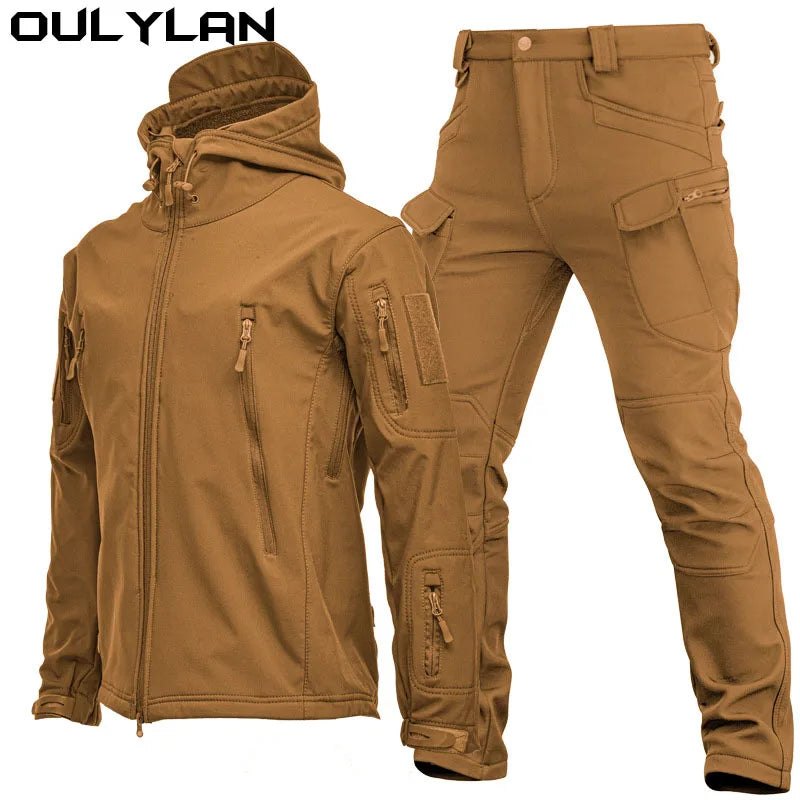 Outdoor Tactical Fleece Jacket Set