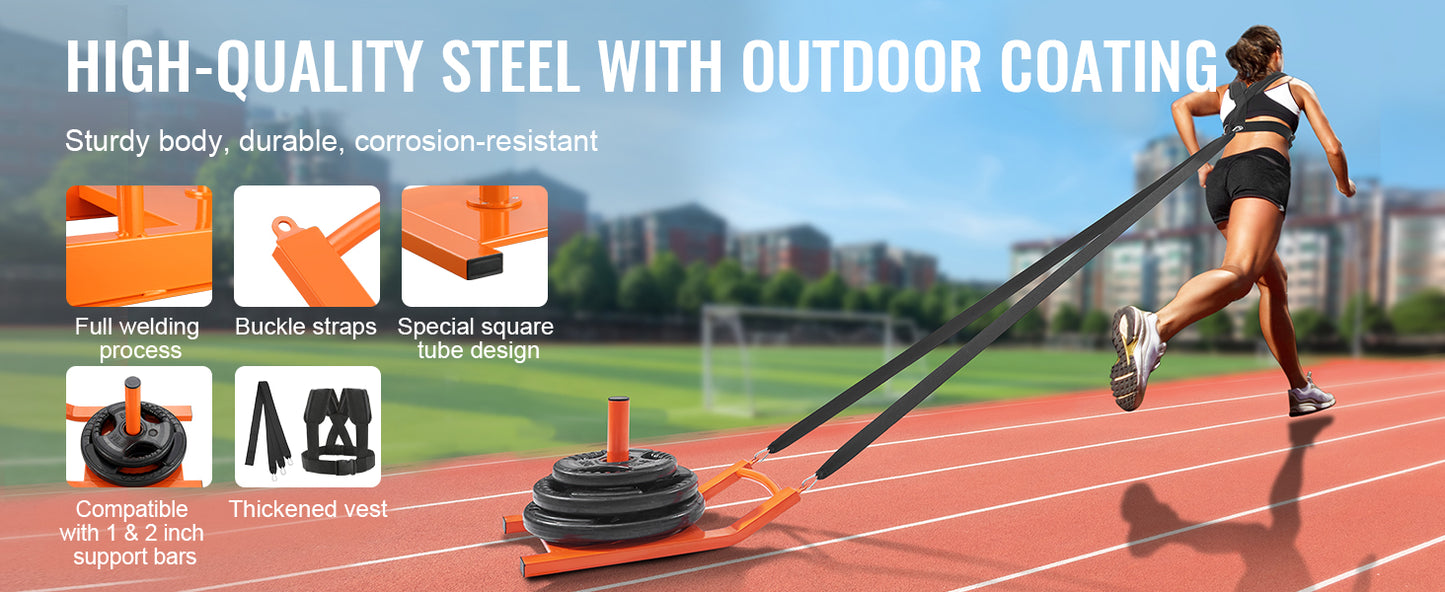 Steel Power Sled Workout Equipment